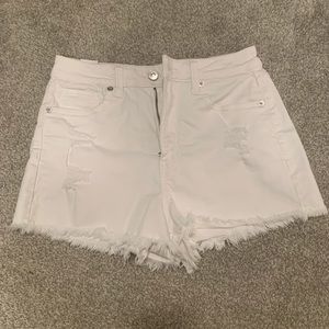 American eagle white mom shorts